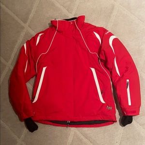 Boys Karbon Red Ski Jacket